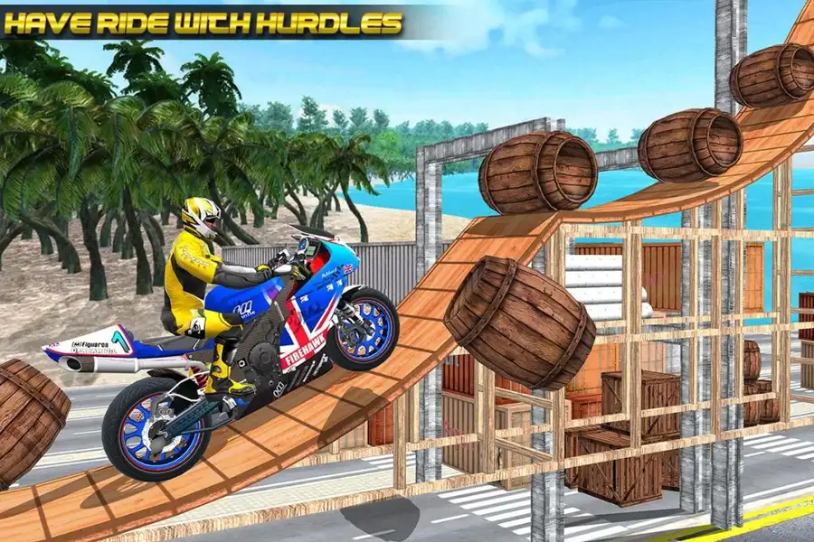 Motorcycle Stunt Trick: Motorcycle Stunt Games SellUnitySourceCode screenshot 3