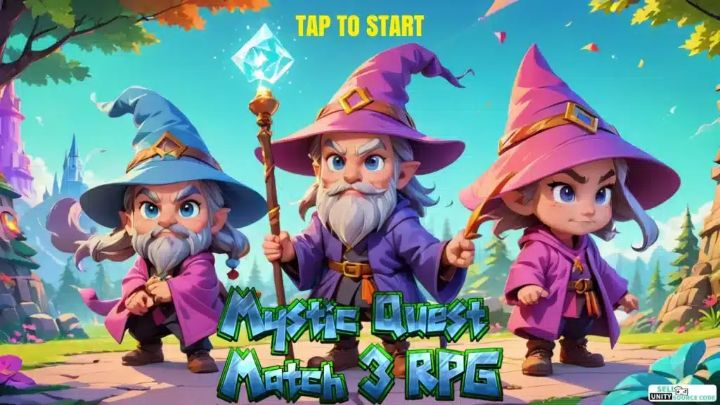 Mystic Quest Match 3 RPG SellUnitySourceCode screenshot 4