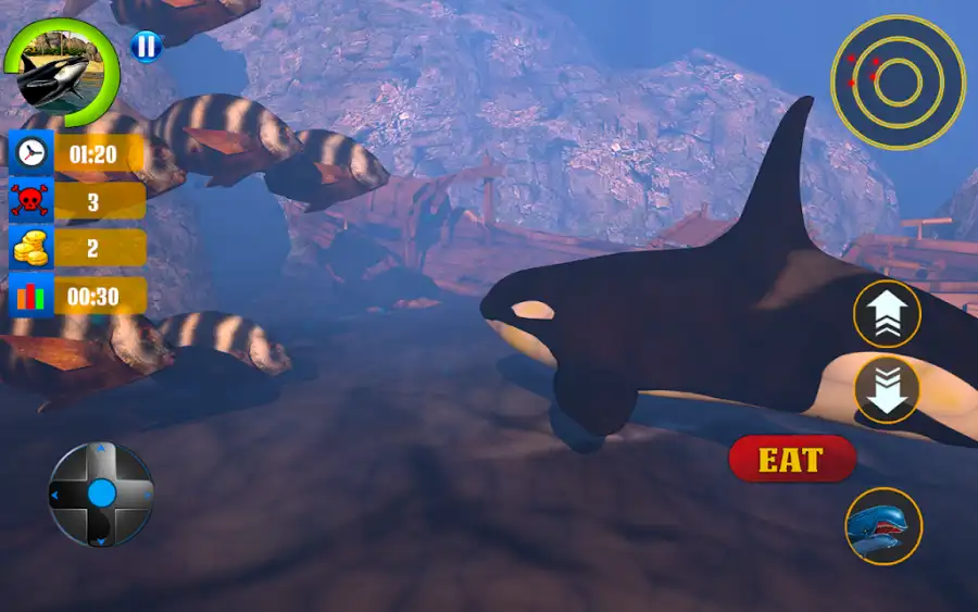 New Blue Whale Survival Simulator: Angry Shark Game SellUnitySourceCode.com screenshot 2