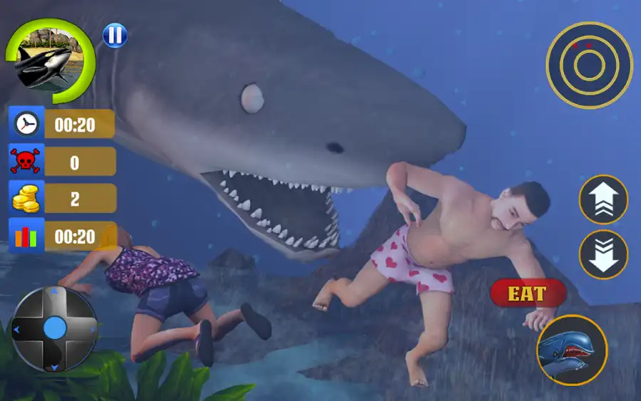New Blue Whale Survival Simulator: Angry Shark Game SellUnitySourceCode.com screenshot 5