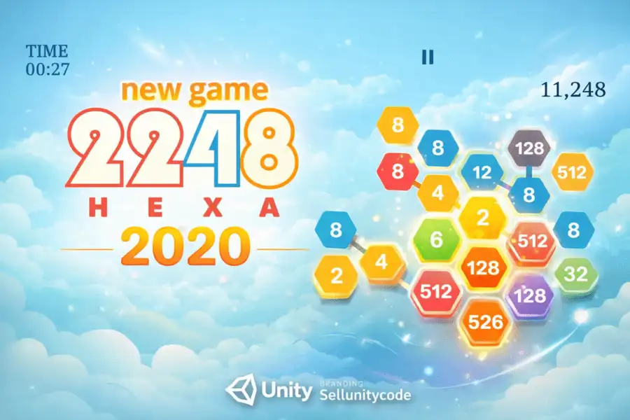 new game 2248 Hexa 2020 source code