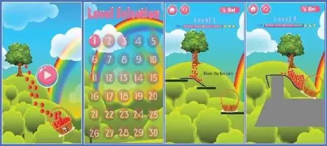 New Ultimate Apple Drop Puzzle 3D – Physics Logic Unity Game SellUnitySourceCode.com source code