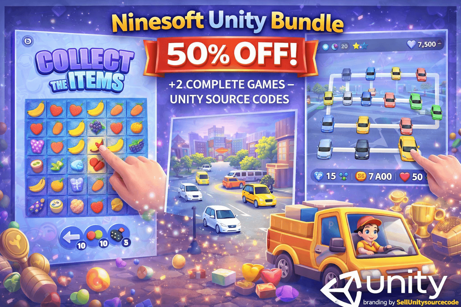 Ninesoft Unity Bundle 2 Complete Games – SellUnitySourceCode source code