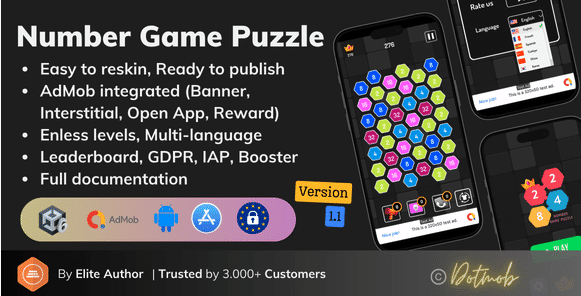 Number Game Puzzle – SellUnitySourceCode source code