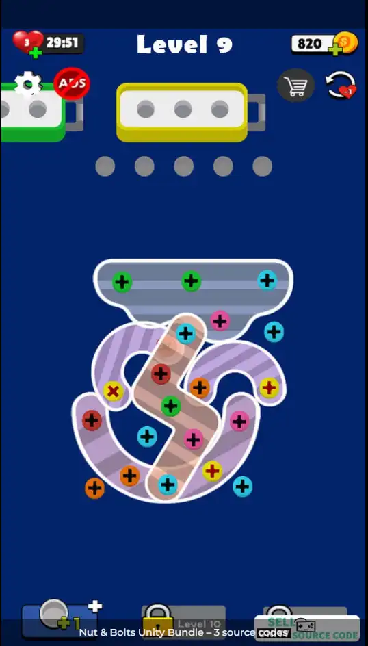 Nut & Bolts Unity Bundle – 3 Gmaes SellUnitySourceCode screenshot 3