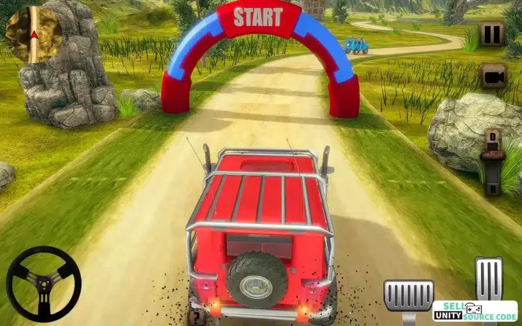 Offroad Jeep Simulator 2019: SellUnitySourceCode screenshot 4