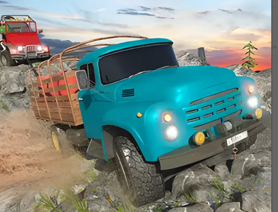 Offroad Long Truck Sim - Offroad Quad Jeep Driver screenshot 2
