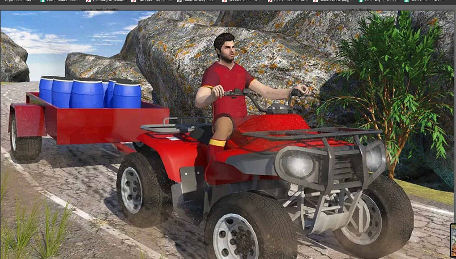 Offroad Long Truck Sim - Offroad Quad Jeep Driver screenshot 7