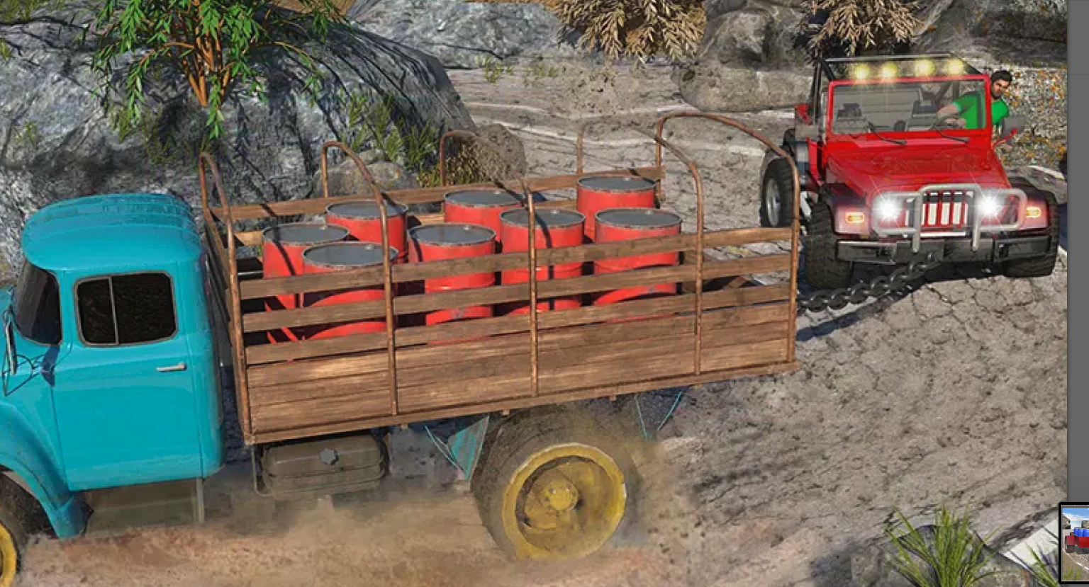 Offroad Long Truck Sim - Offroad Quad Jeep Driver screenshot 8