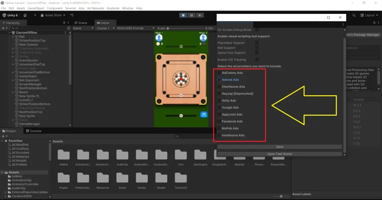 Online Multiplayer Carrom Unity complete Project screenshot 4