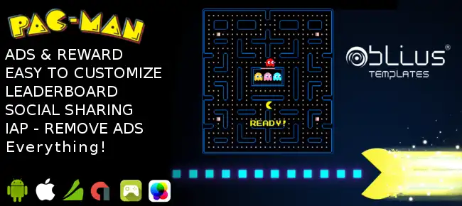 Pacman – iOS/Android SellUnitySourceCode