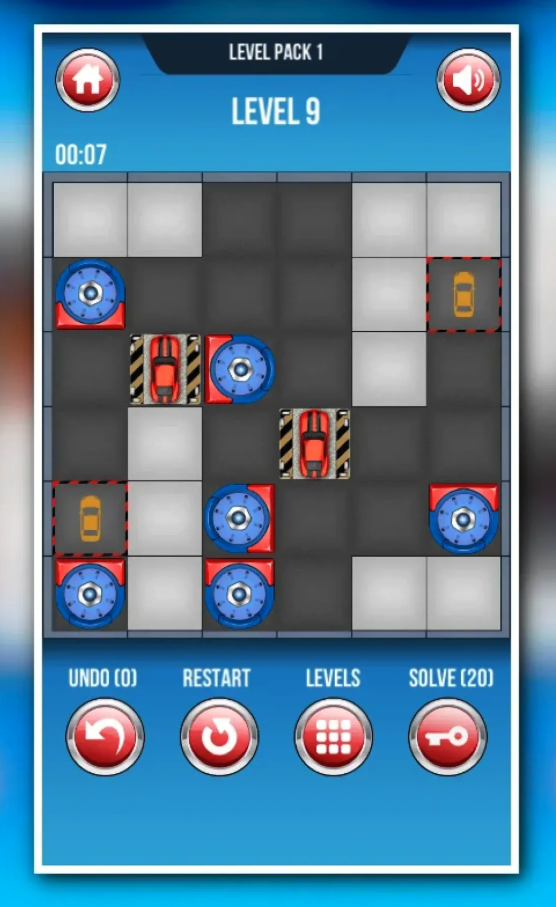 Parking Challenge 2D Unity Source Code – Car Parking Puzzle Game with 160 Levels screenshot 9