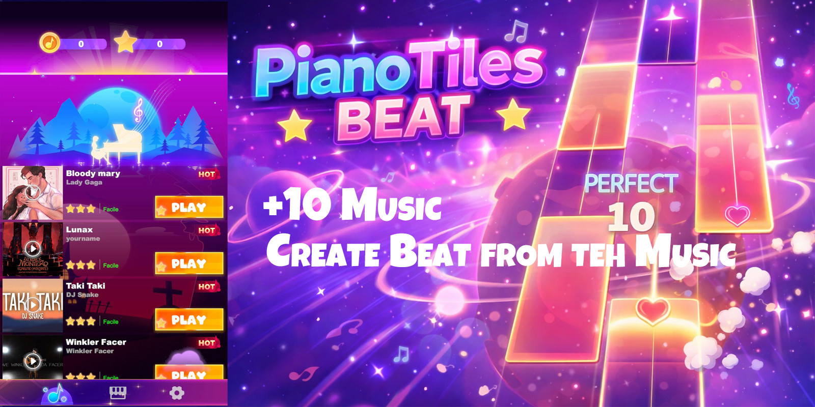 Piano Tiles Beat - Unity Mobile Game source code