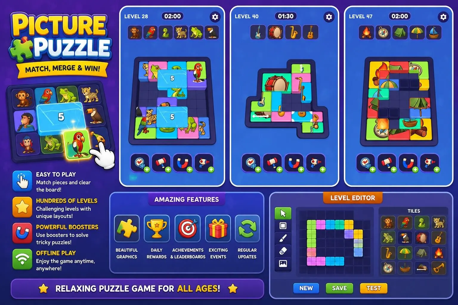 Picture Puzzle | Template + Editor source code