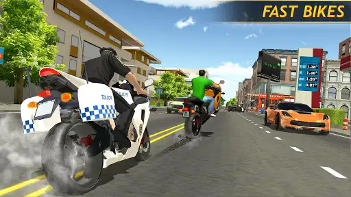 Police Bike Racing Free SellUnitySourceCode screenshot 3