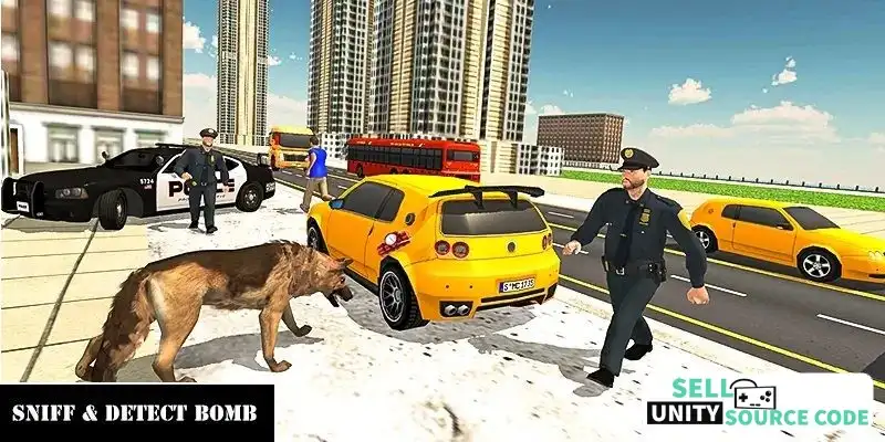 Police Dog Gangster Chase 2019 SellUnitySourceCode screenshot 3