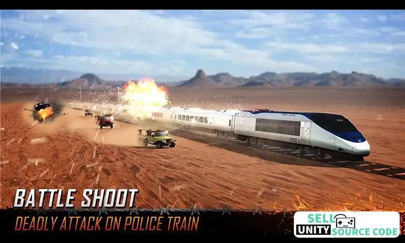 Police Train Counter Terrorist FPS Shooter SellUnitySourceCode screenshot 3