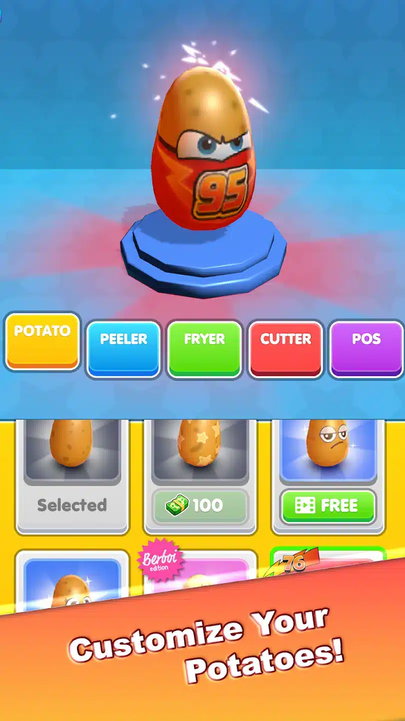 Potato Rush SellUnitySourceCode screenshot 3