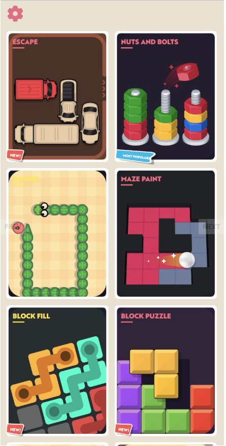 Puzzle Game Hub Unity Project – 10 Puzzle Games &amp; 1,000 Levels screenshot 12