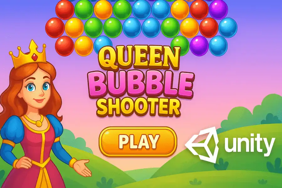 Queen Bubble Shooter SellUnitySourceCode source code