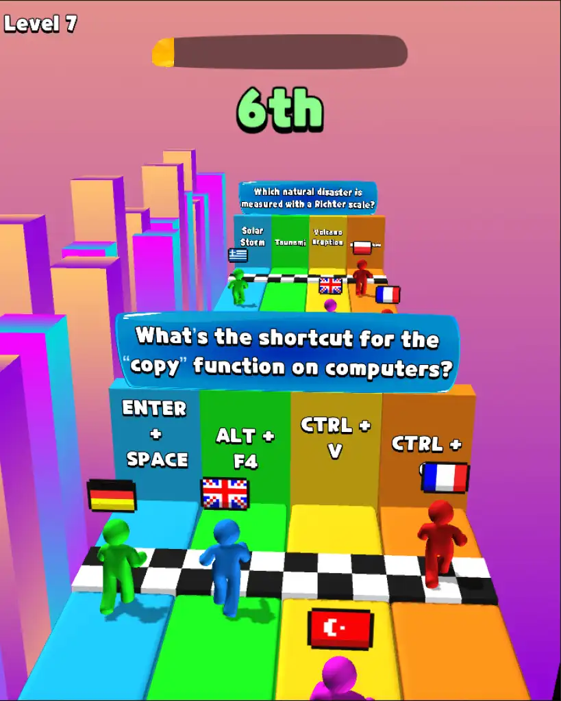 Quiz Rush.io Hyper Casual game SellUnitySourceCode screenshot 2