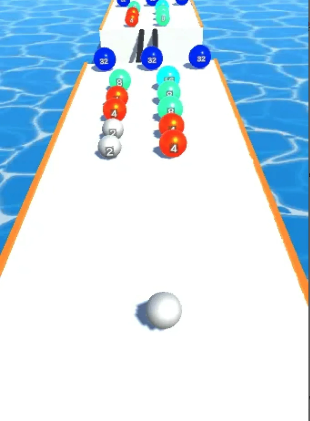 Rainbow Ball Runner 2048 screenshot 3