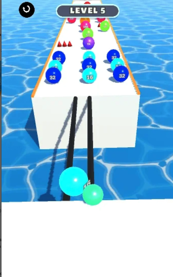 Rainbow Ball Runner 2048 screenshot 4