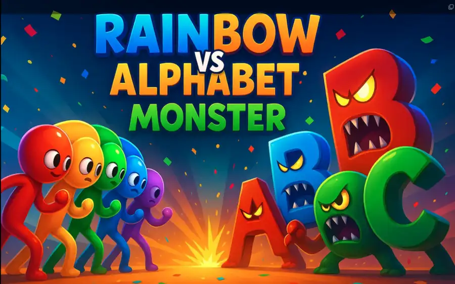Rainbow Vs Alphabet : Monster SellUnitySourceCode source code