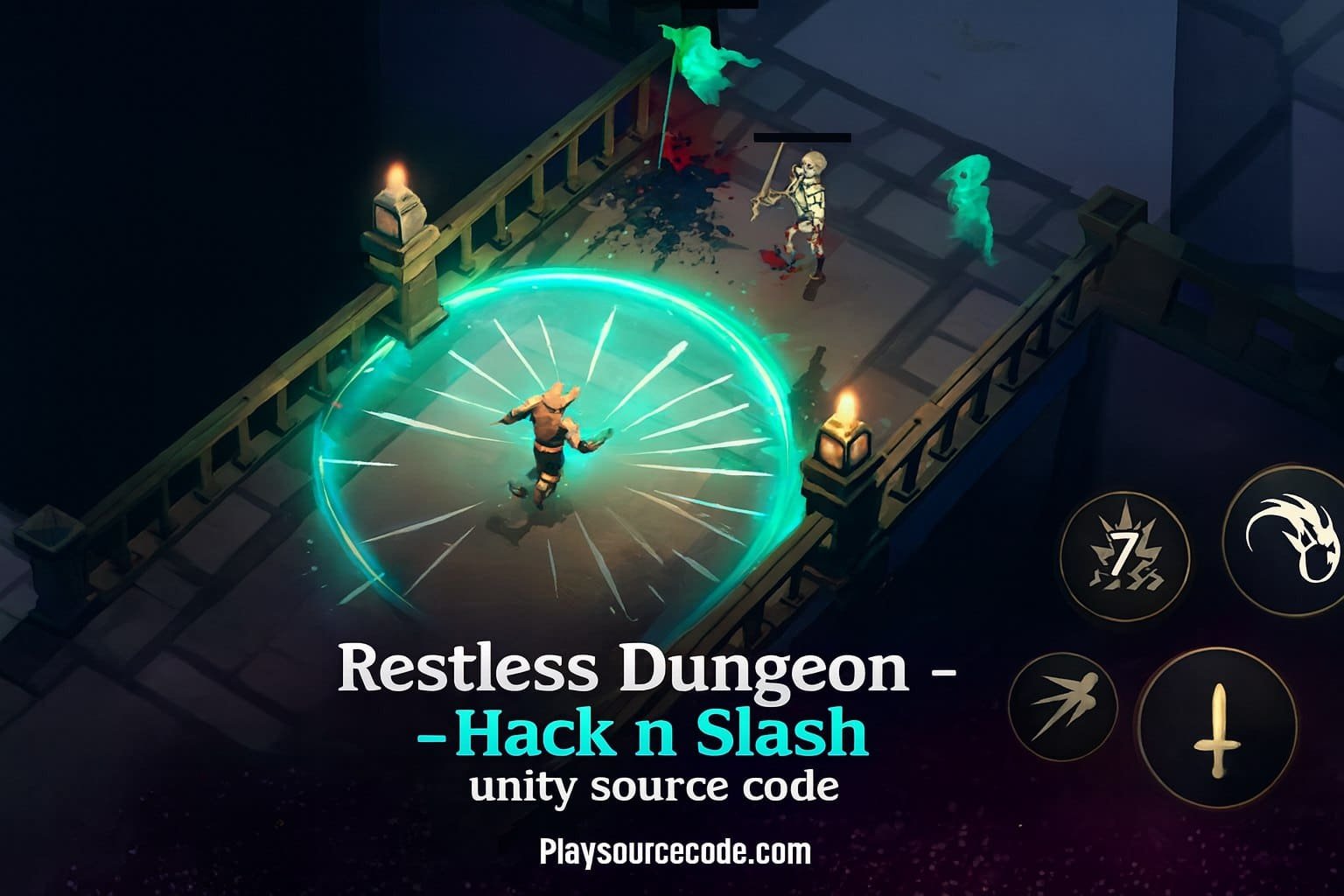 Restless Dungeon – Complete Hack &amp; Slash RPG Game Project screenshot 6