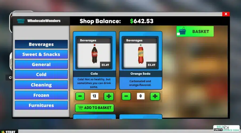 Retail Store Simulator SellUnitySourceCode screenshot 5