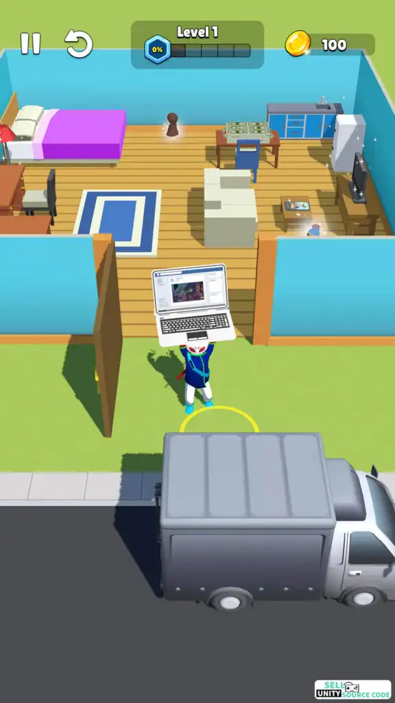 Rob Thief: Escape police SellUnitySourceCode screenshot 2