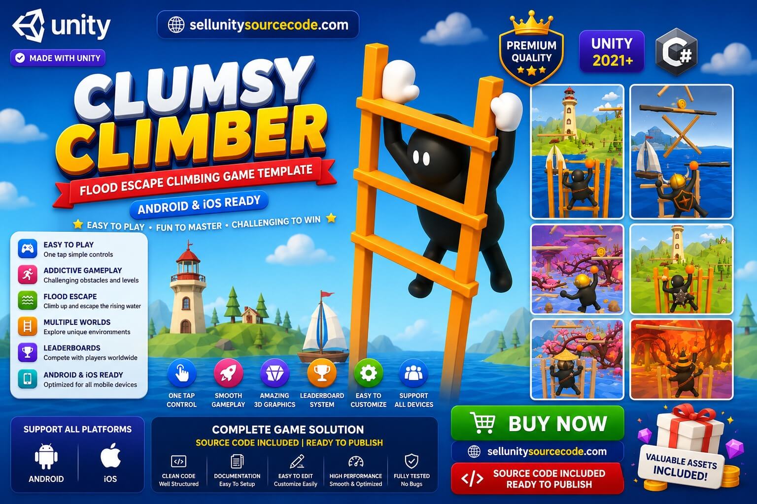 Roller Coaster Unity Source Code – Endless Ball Runner Arcade Game Template (Android &amp; iOS) source code