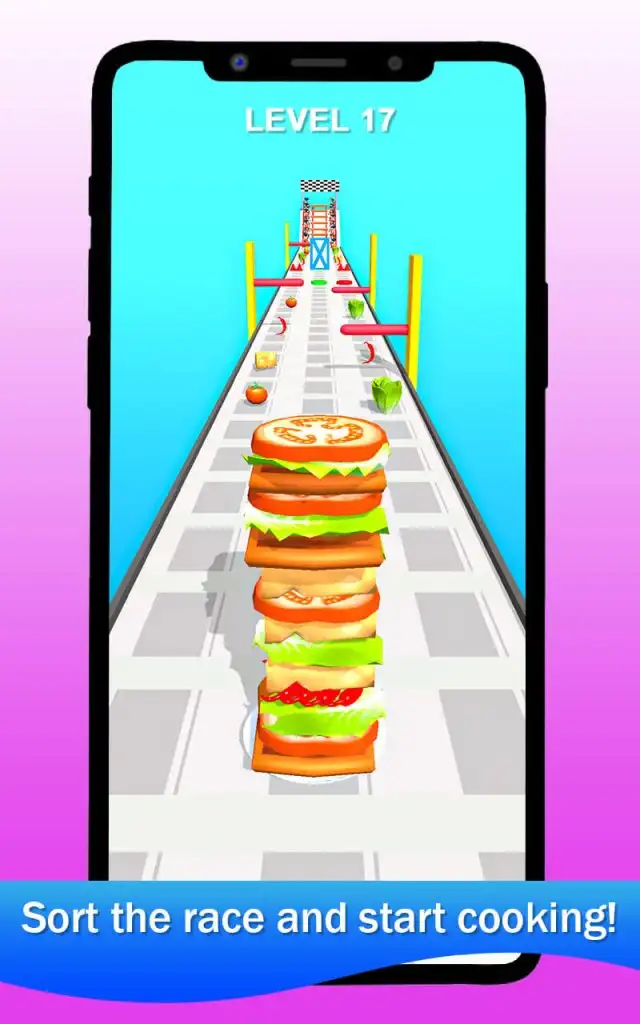 Sandwich Stack Rush 3D SellUnitySourceCode screenshot 4