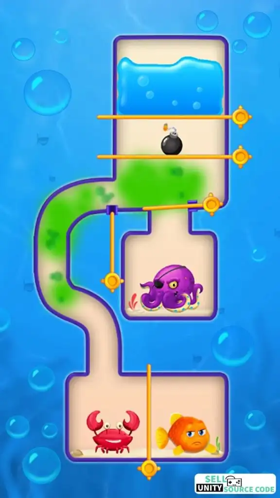Save the Fish - Unity Game SellUnitySourceCode screenshot 5