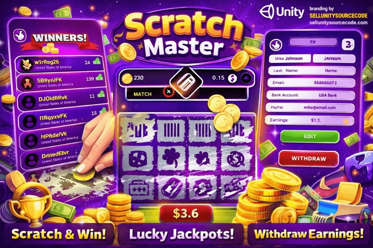Scratch Master – Scratch Card Rewards Game source code