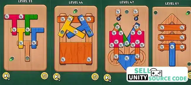 Screw Pin Escape SellUnitySourceCode