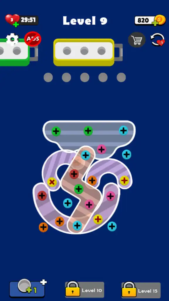 Screw Shift – Nut & Bolts Puzzle Game SellUnitySourceCode screenshot 3