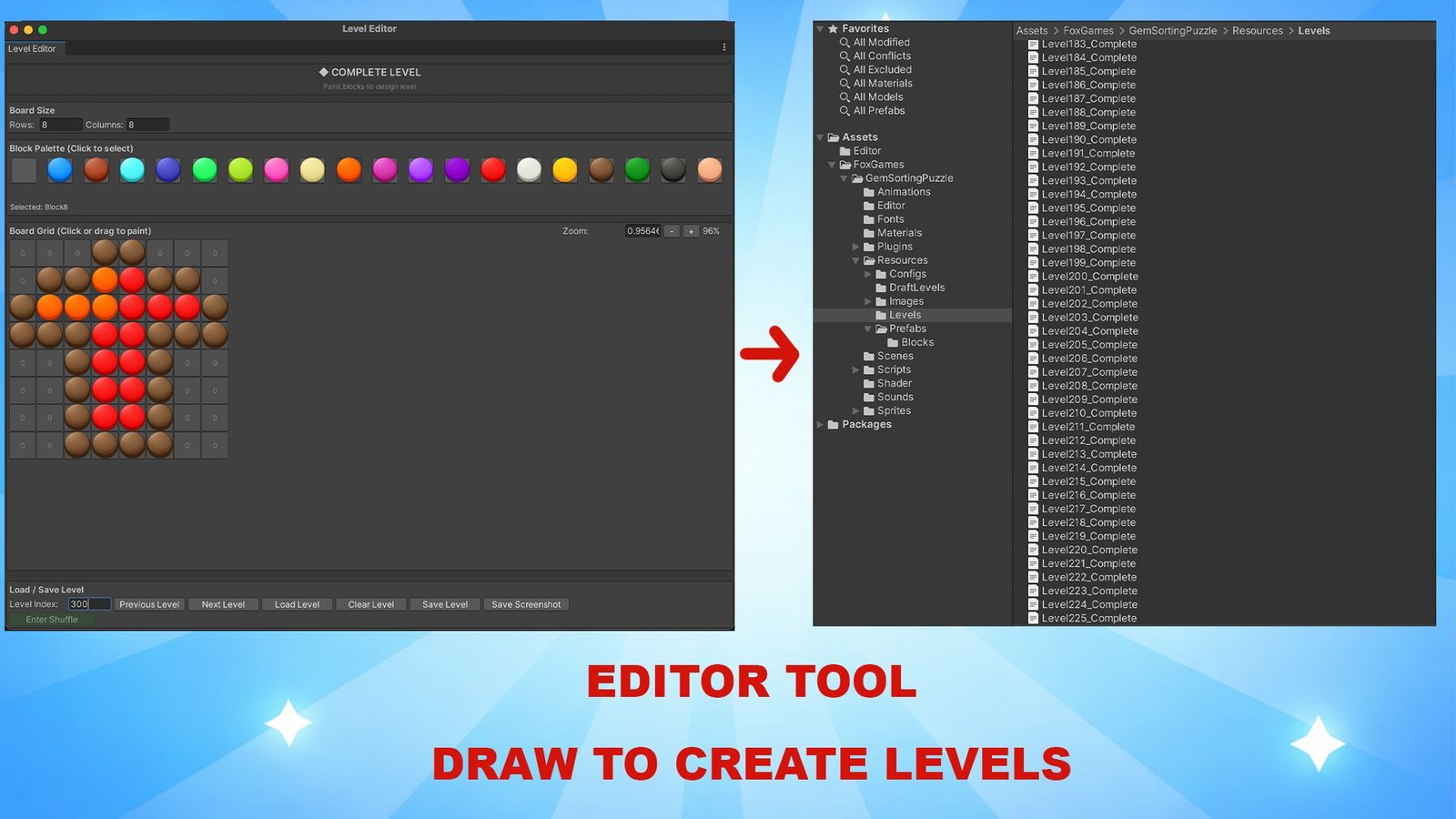 Screw Sort Puzzle - 200 Levels And Editor Unity screenshot 5
