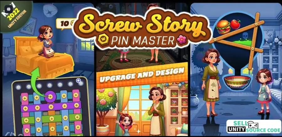 Screw Wrench Jam – Puzzle game SellUnitySourceCode source code