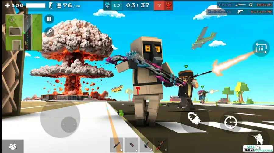 Shooter Craft Online & Offline SellUnitySourceCode screenshot 2