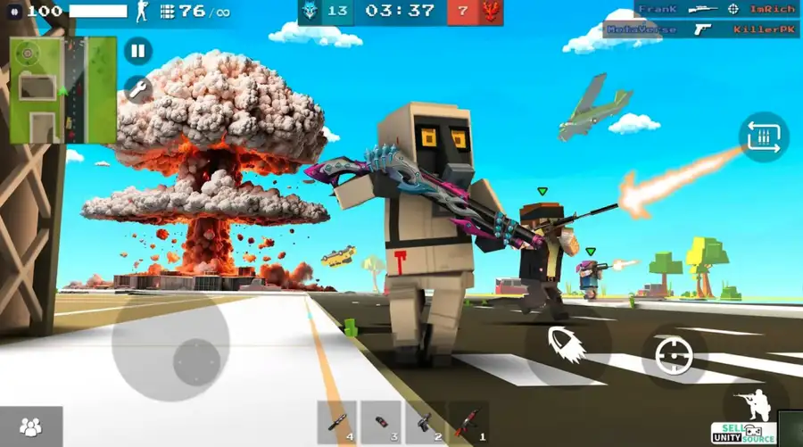 Shooter Craft Online & Offline SellUnitySourceCode screenshot 3