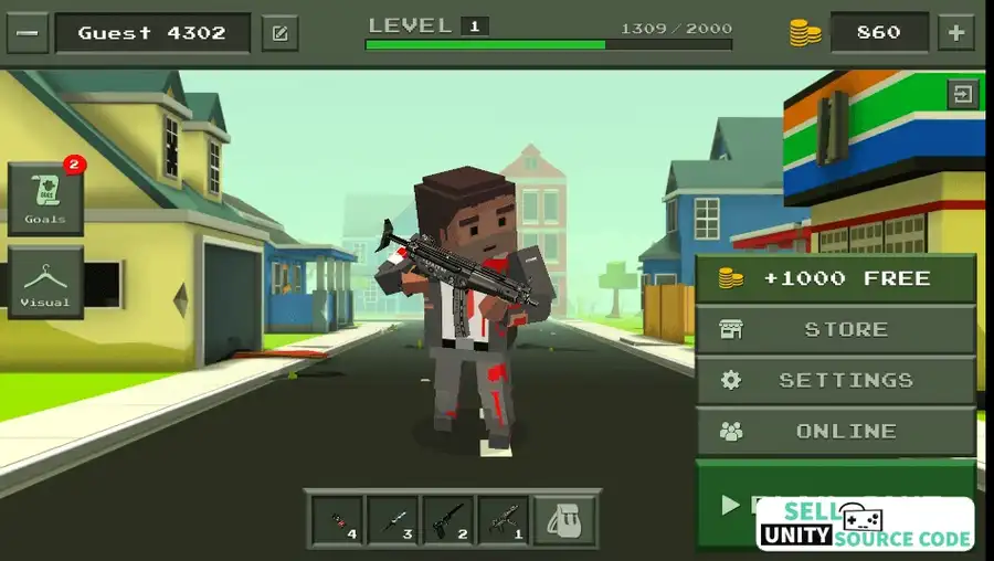 Shooter Craft Online & Offline SellUnitySourceCode screenshot 5