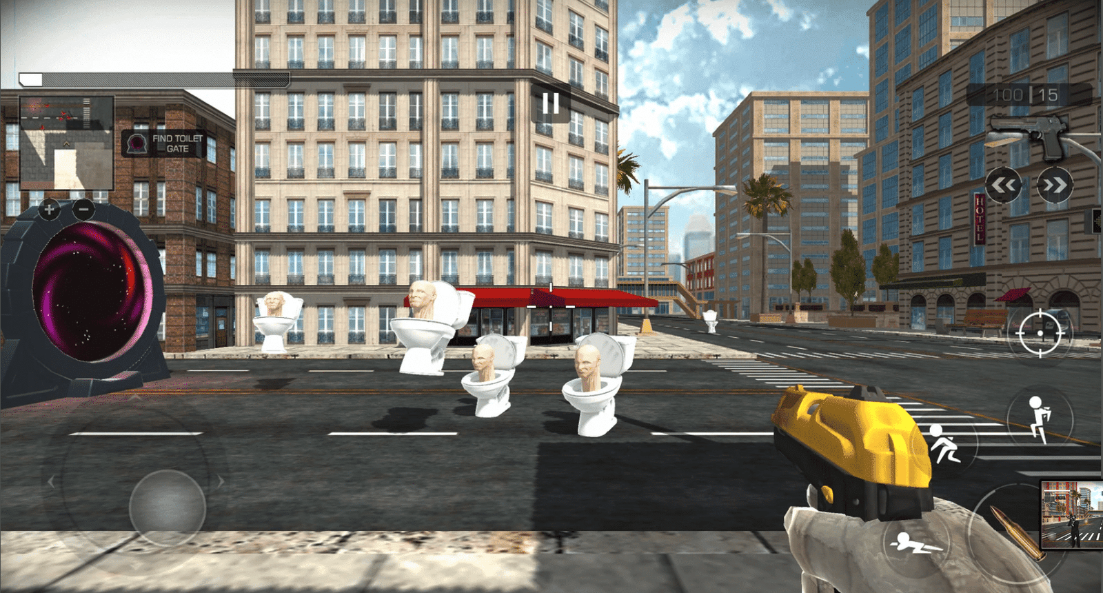 Shooter Skibidi – Toilet Hunting screenshot 5