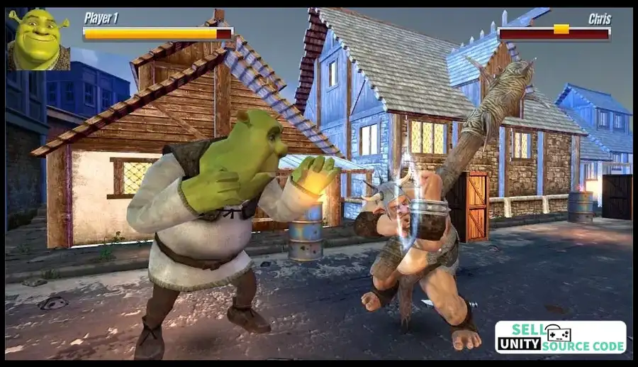 Shrek Street Brawl Fight SellUnitySourceCode source code