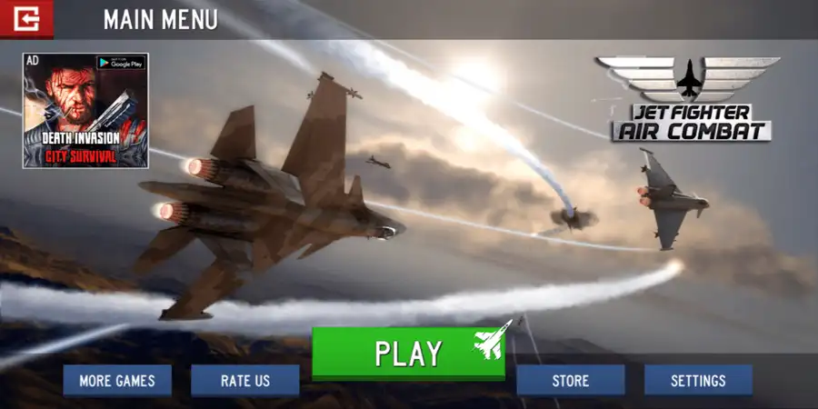 Sky Warriors – Jet Fighter Battle Unity Source Code – SellUnitySourceCode.com screenshot 4