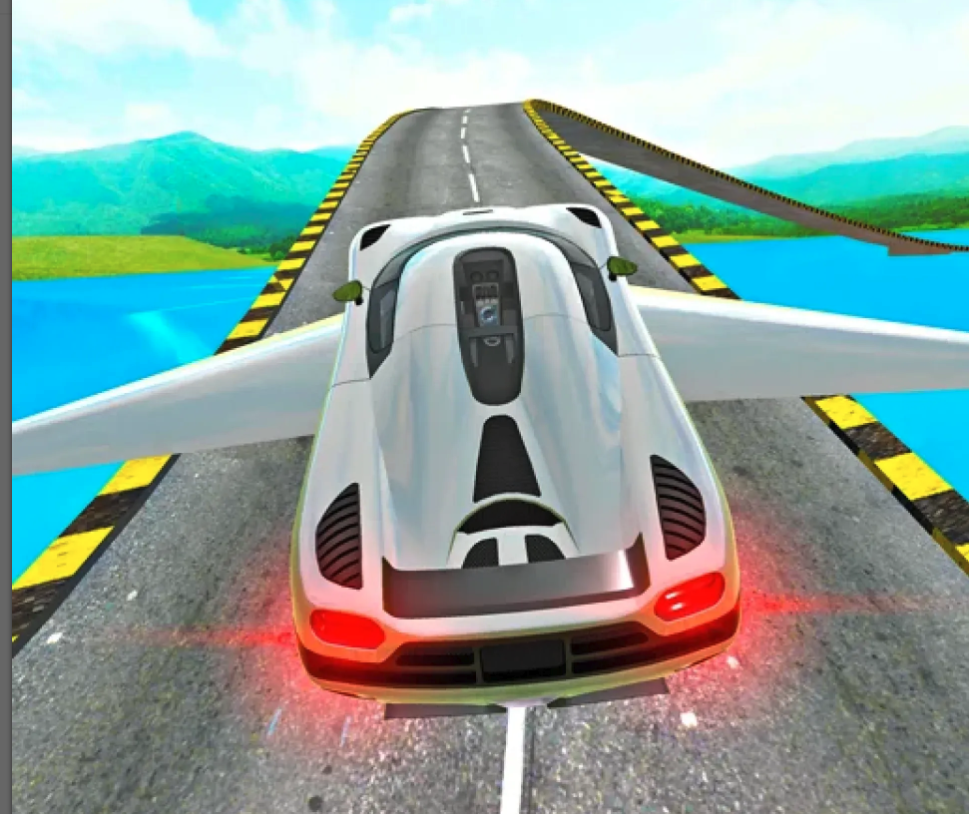 Skydiving Flying Car Stunt: Air Combat Fight Race screenshot 2