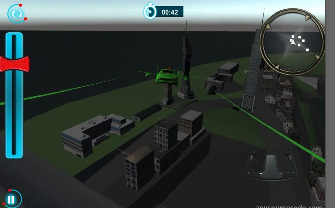 Skydiving Flying Car Stunt: Air Combat Fight Race screenshot 4