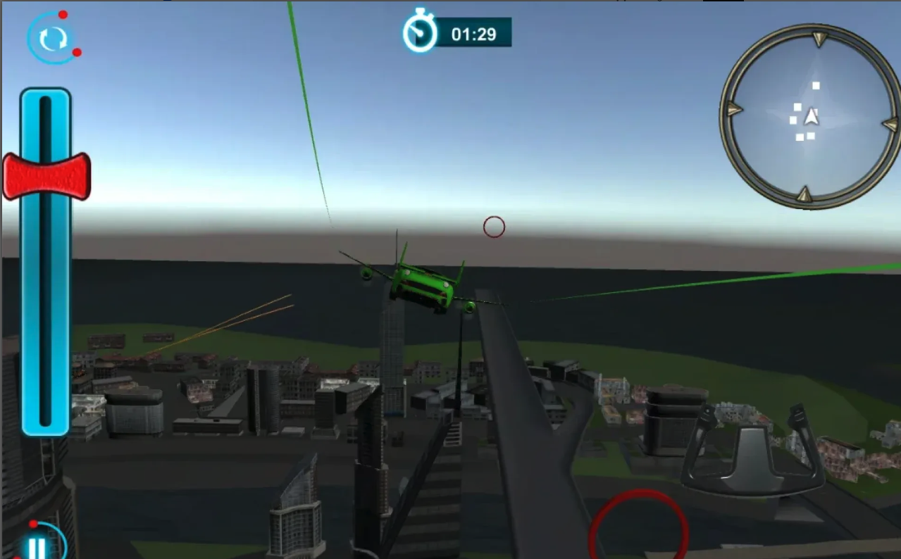 Skydiving Flying Car Stunt: Air Combat Fight Race screenshot 5