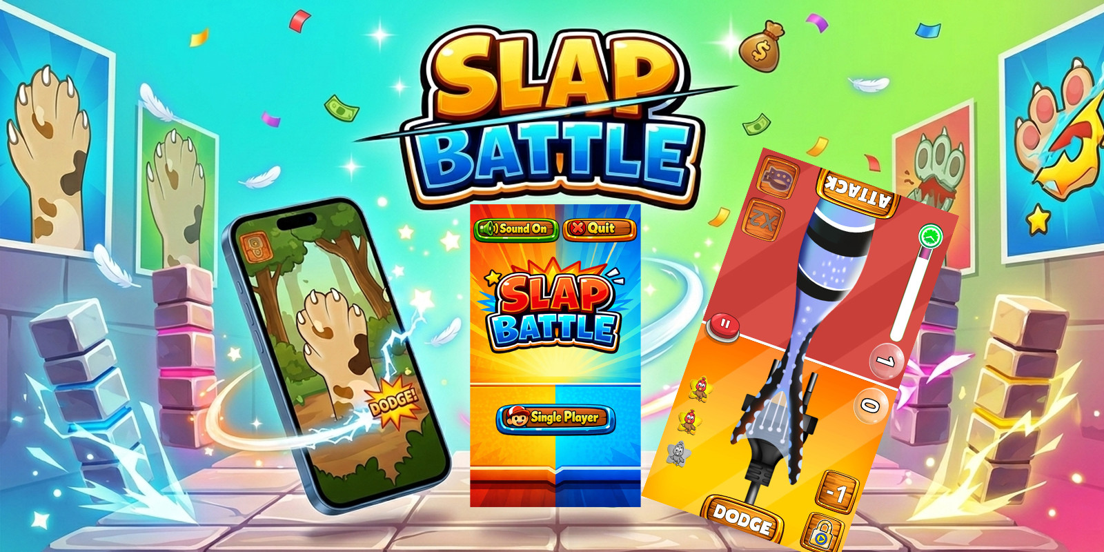 Slap Battle Casual Mobile Unity Game source code