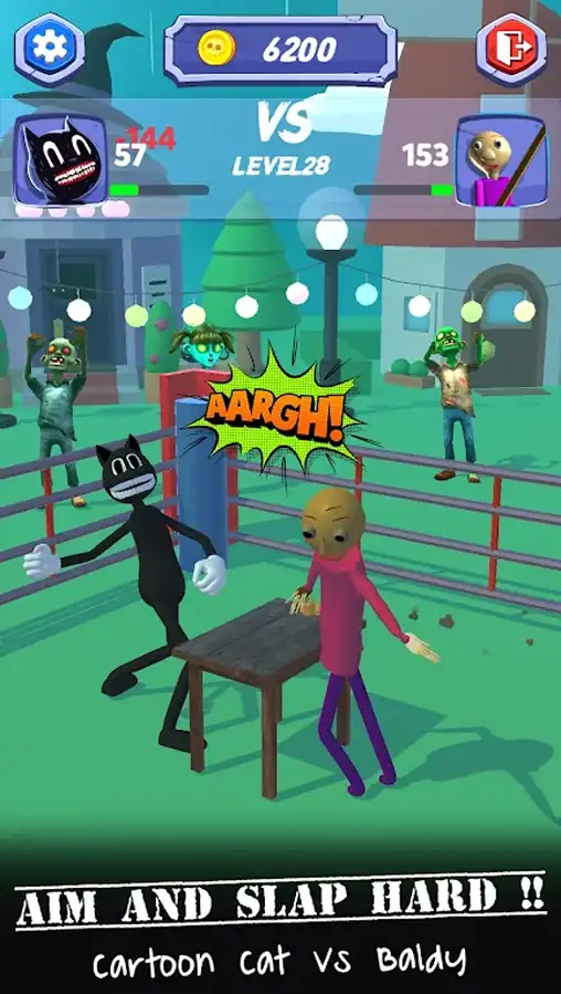 Slap Cartoon Cat Champ SellUnitySourceCode screenshot 5
